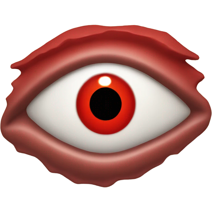 red cyclops eye  emoji