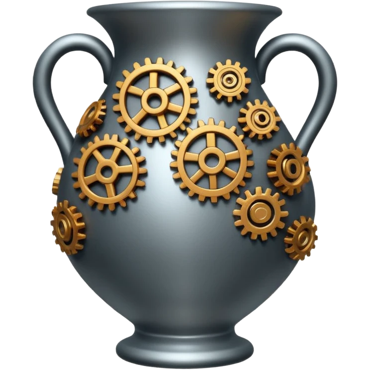 vase and cogs emoji