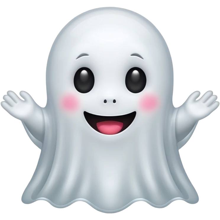 kawaii ghost emoji