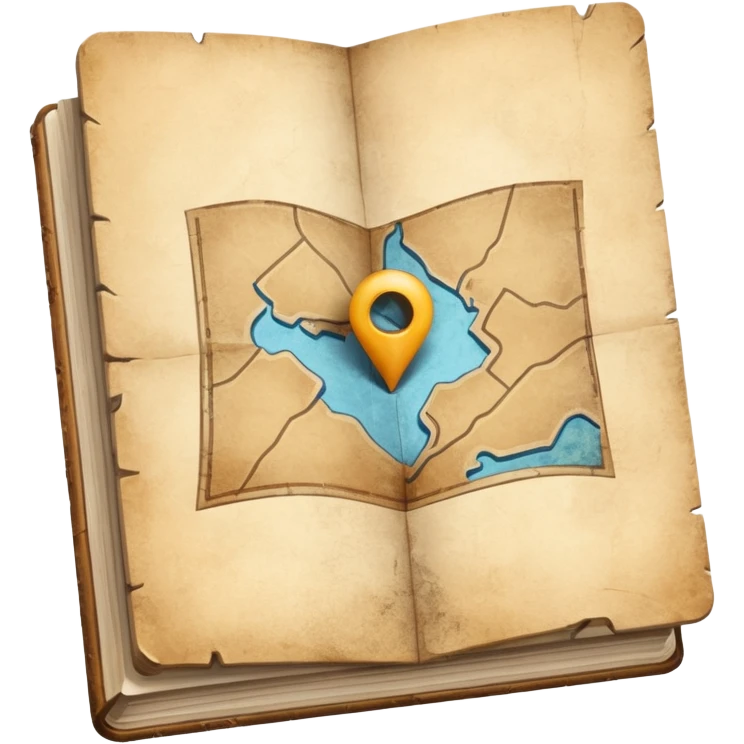 Maps paper in hand  emoji