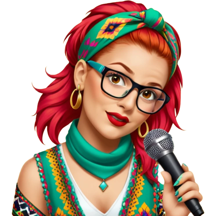 Colorful Singer emoji