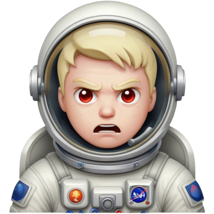angry astronaut emoji