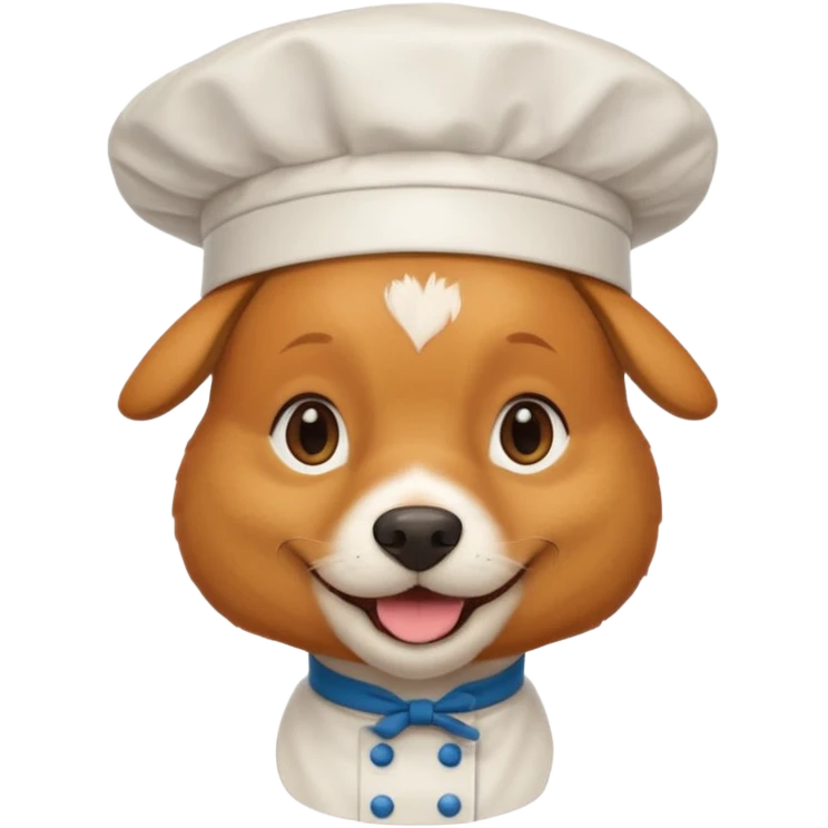 chef ginger dog emoji