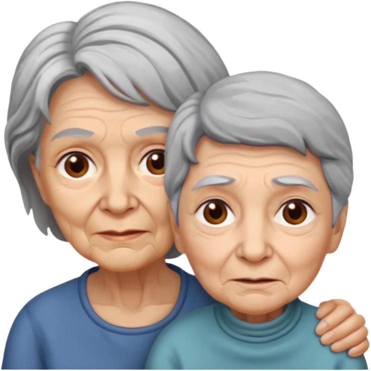 lo mismo que estas haciendo solo coloca alado de la abuela un hombre joven  emoji
