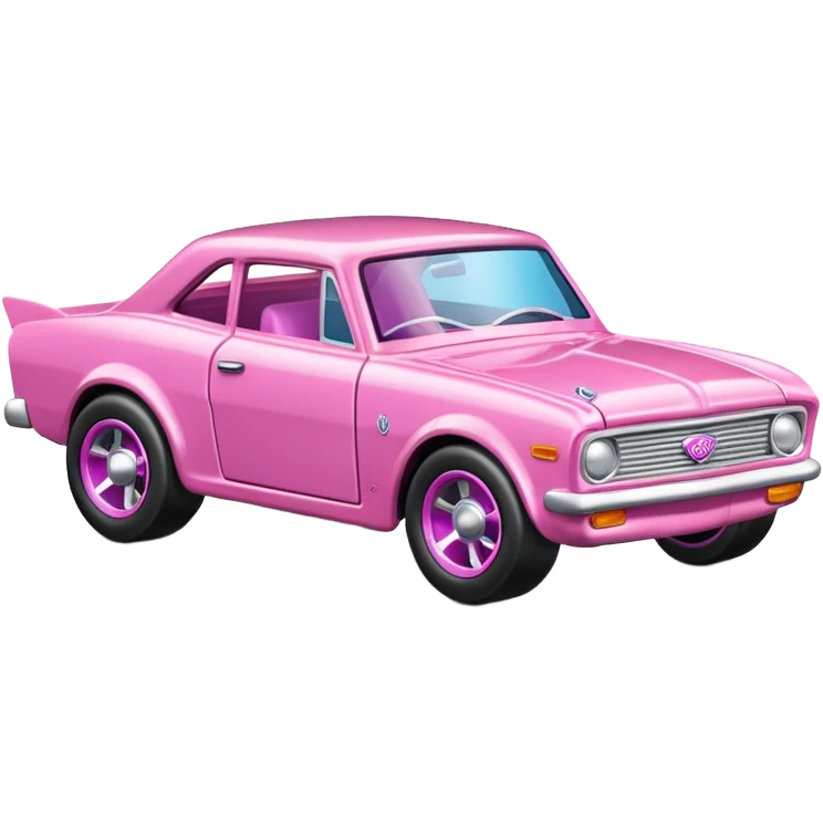 Машинка HotWheels розового цвета в классической упаковке HotWheels. emoji