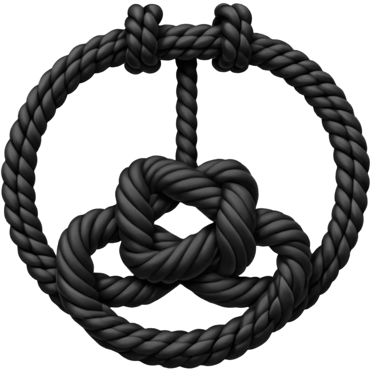 Nœud noir emoji
