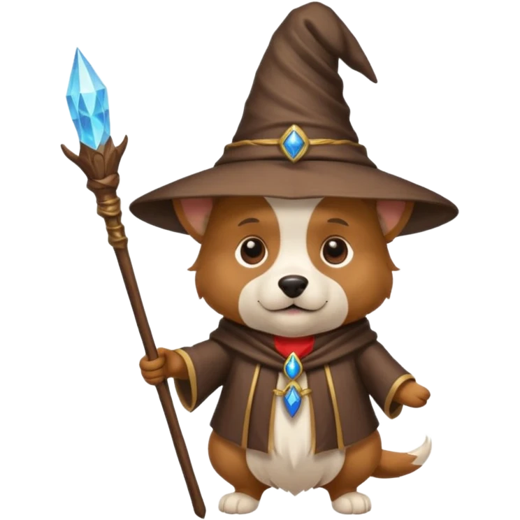 Dog wizard emoji