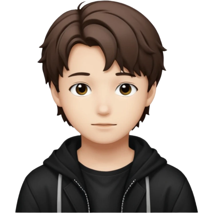felix of stray kids brunnete emoji