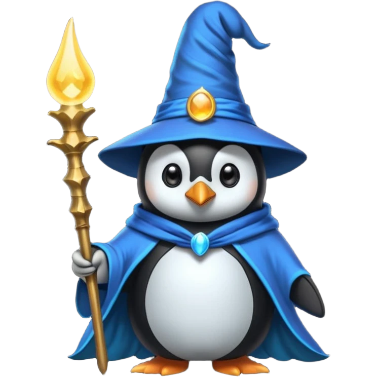 Penguin Wizard emoji