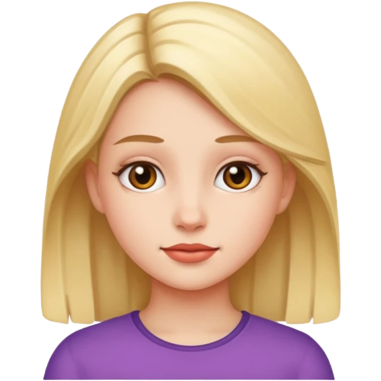 Una ragazza emoji