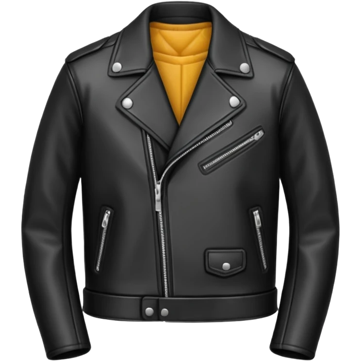 leather black  jacket emoji