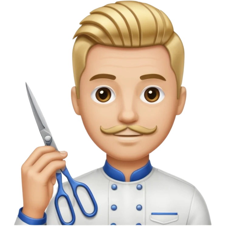 barber shop, scissors, comb. emoji