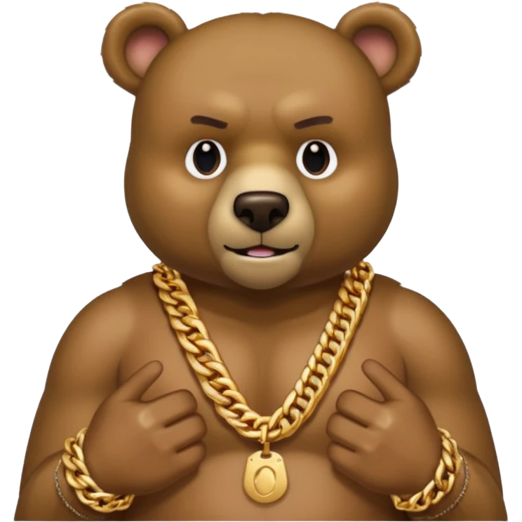 kanye west bear swears profusely emoji
