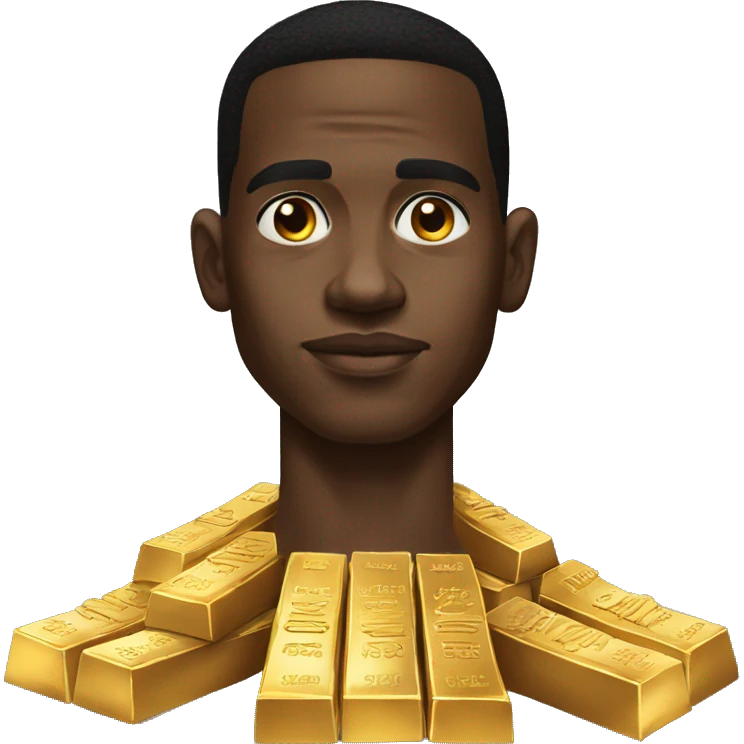 Young Dolph with A lot of gold bars emoji