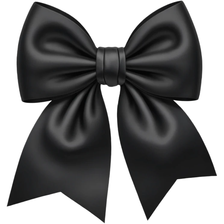 Black bow emoji