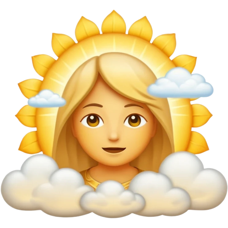 "Create a warm emoji representing morning spiritual awakening. Golden sunrise rays, soft light beams, peaceful clouds, or spiritual symbols like crosses, crescents, or light. No human figures - focus on light, warmth, and divine energy." emoji