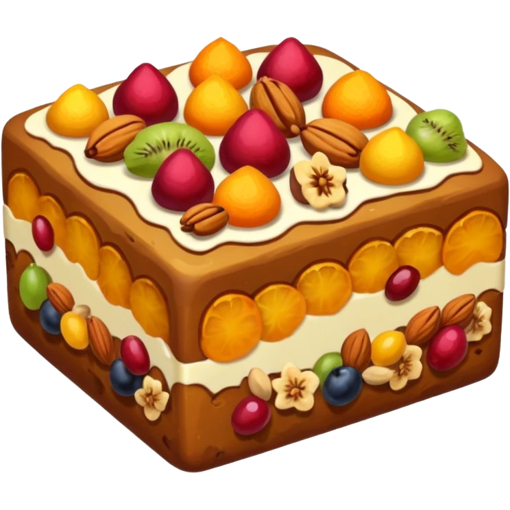 Fruitcake emoji