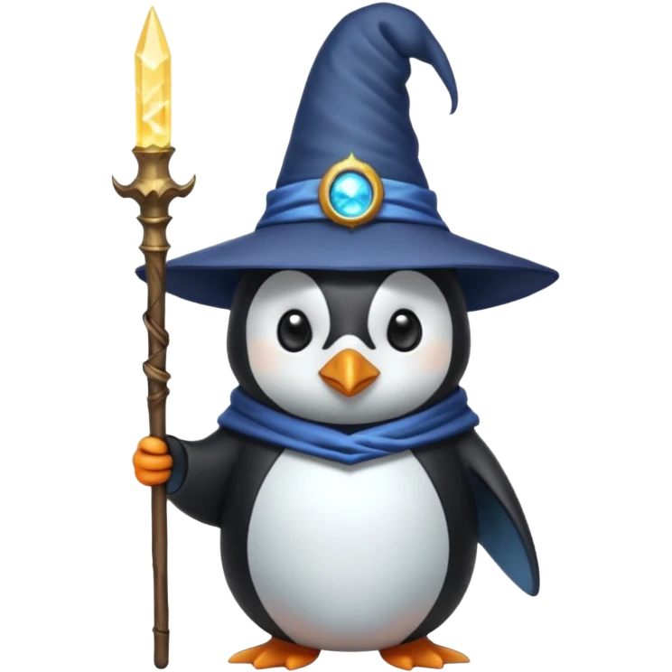 Penguin Wizard emoji