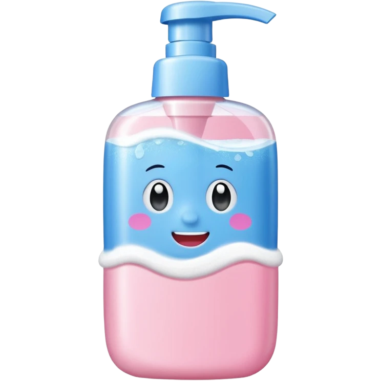 Soap, washcloth and kids shampoo emoji