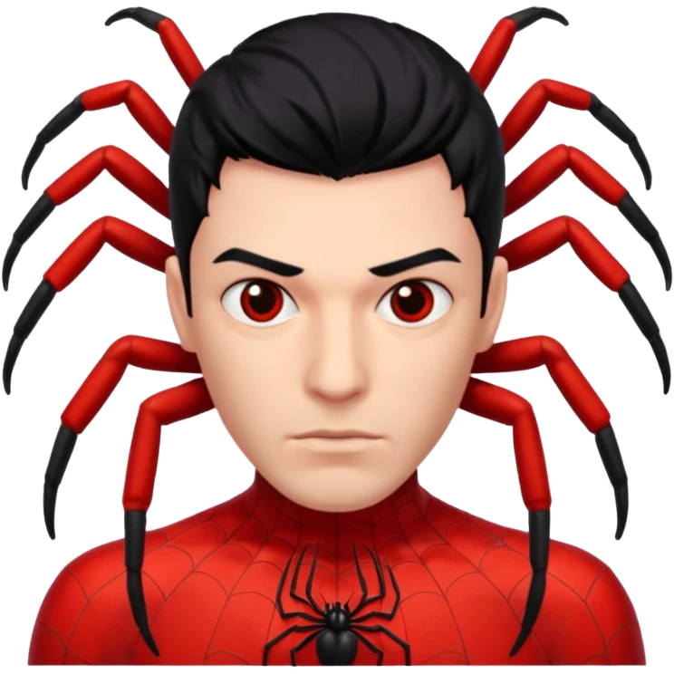 red man with spider  emoji
