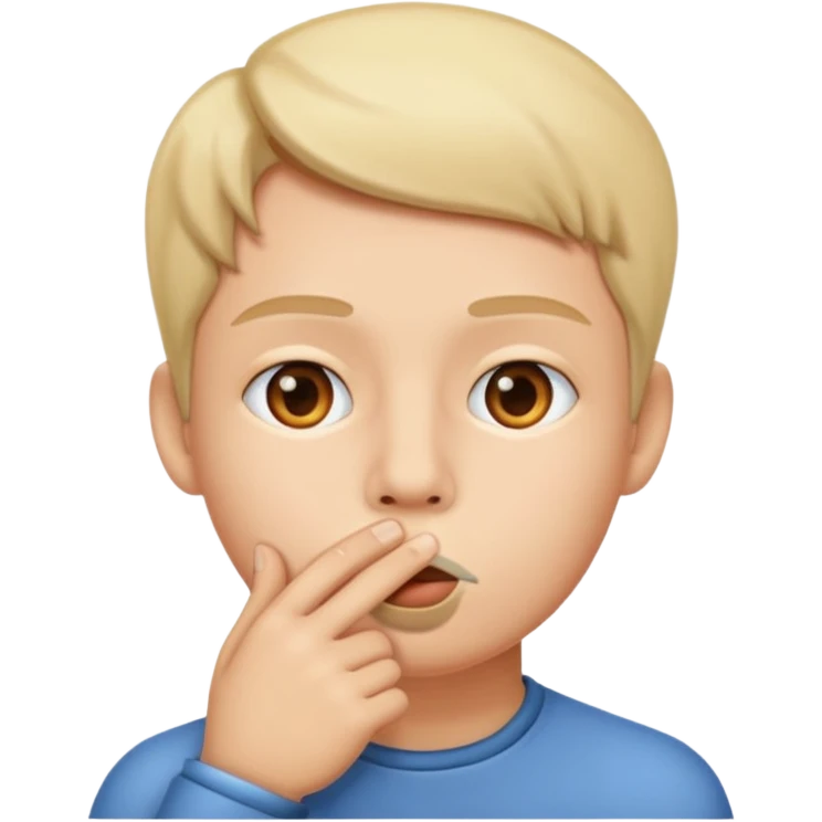 Shushing  emoji