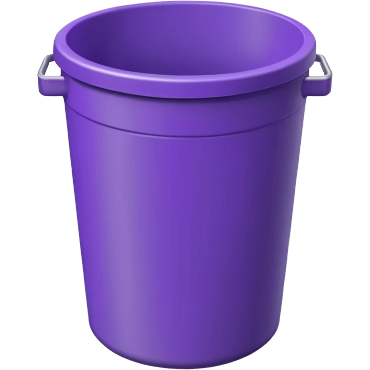round purple bin empty emoji