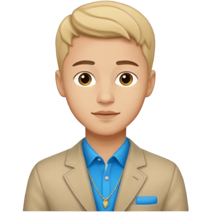 شاب جميل يرتدي ملابس نابولي emoji