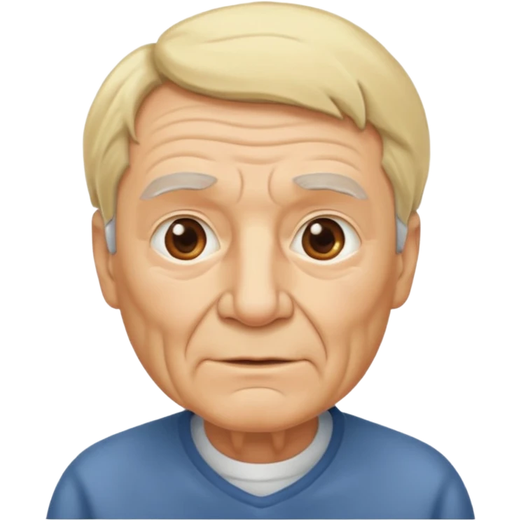 blonde elderly man emoji