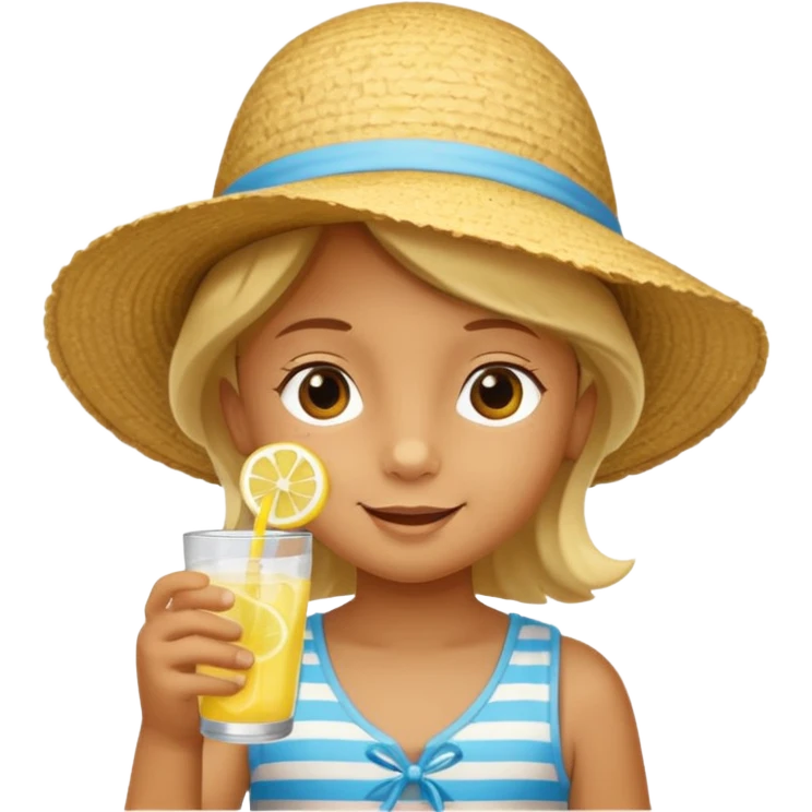 child drink summer emoji