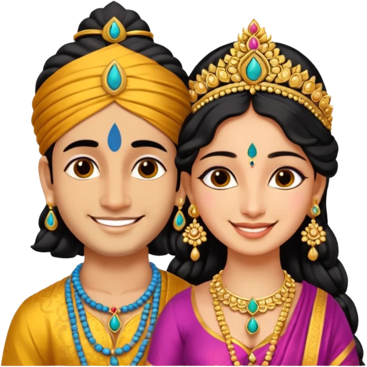 Krishna and Radha emoji
