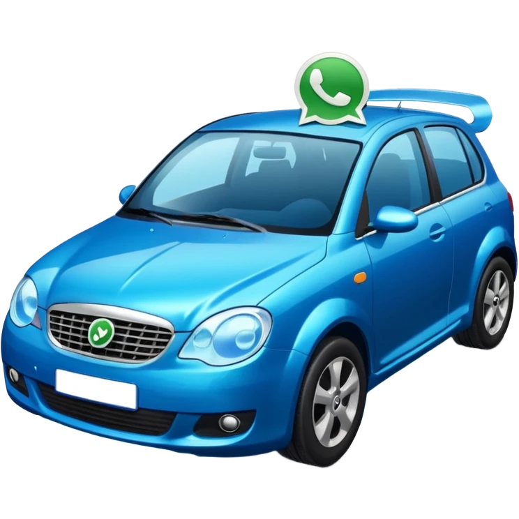 Coche de whatsapp emoji