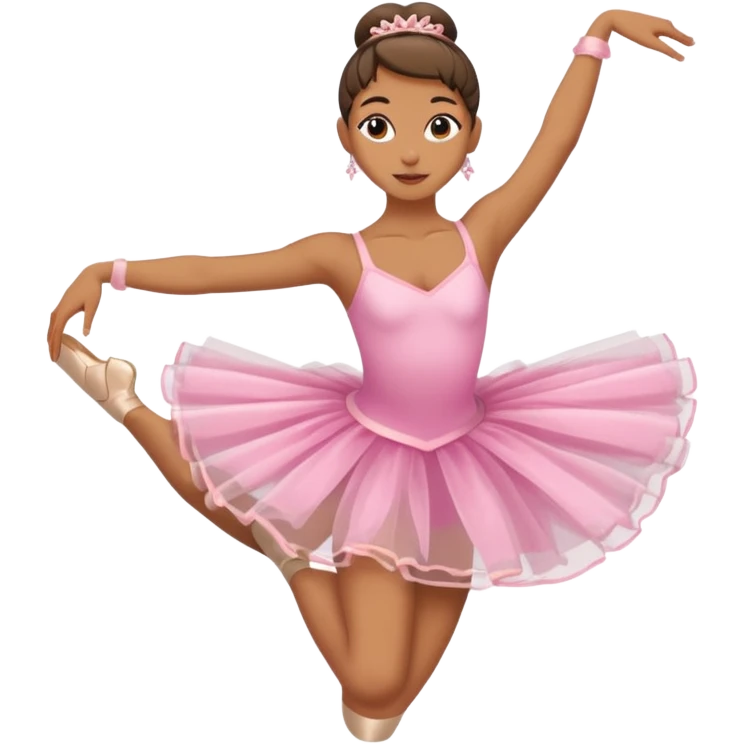 Ballerina (arabesque), street dancer. emoji