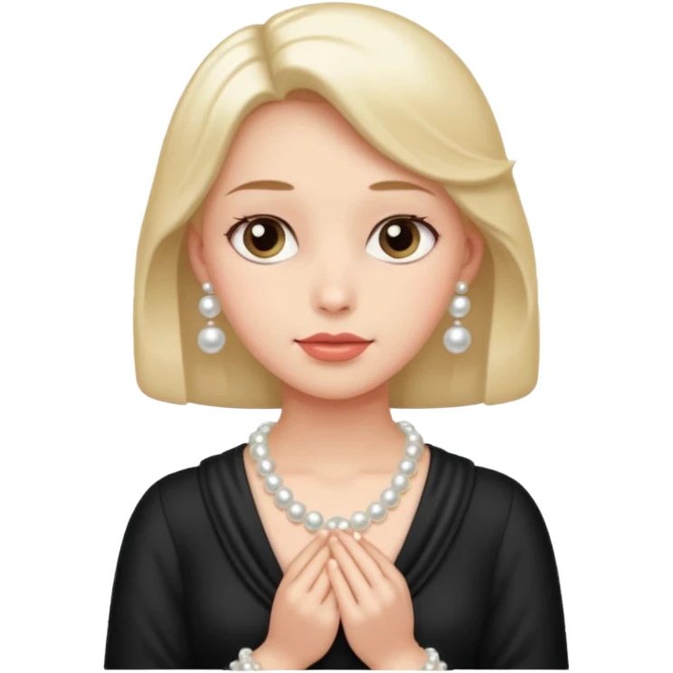 Clutching pearls  emoji