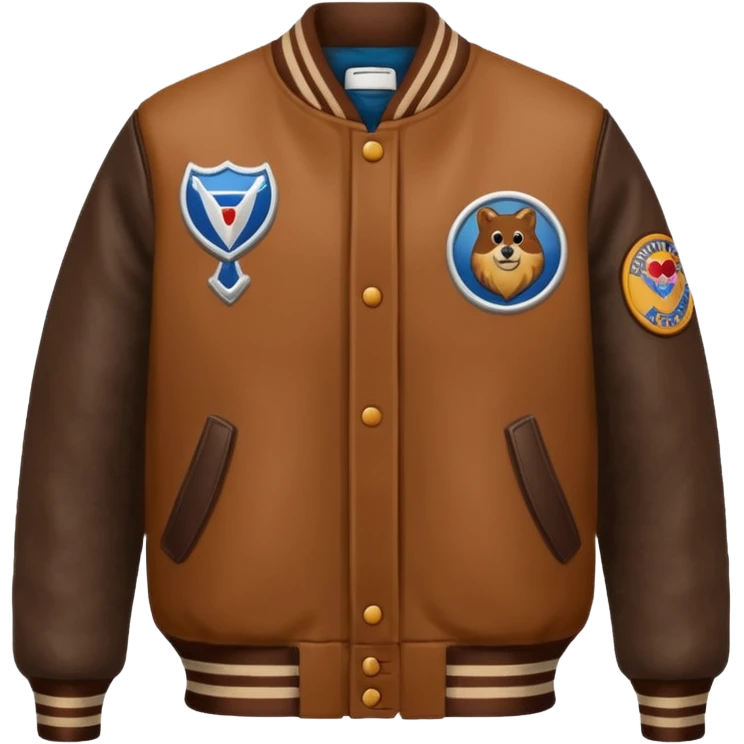 brown varsity jacket


 emoji