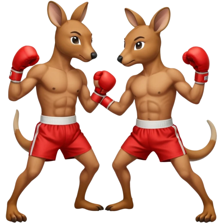 Kangaroo boxer emoji