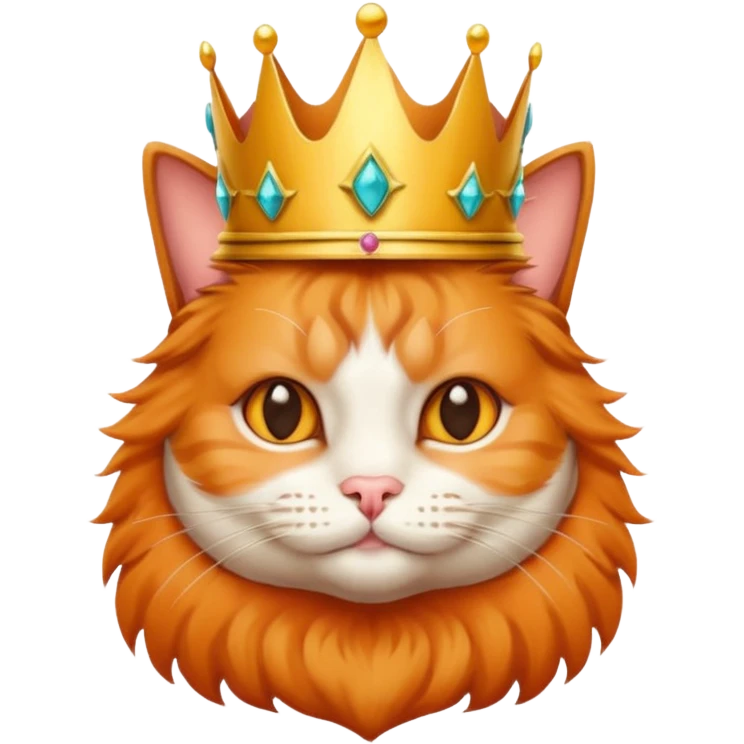 cat with crown  emoji