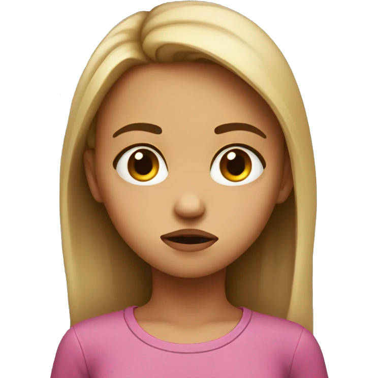 girl pouting emoji