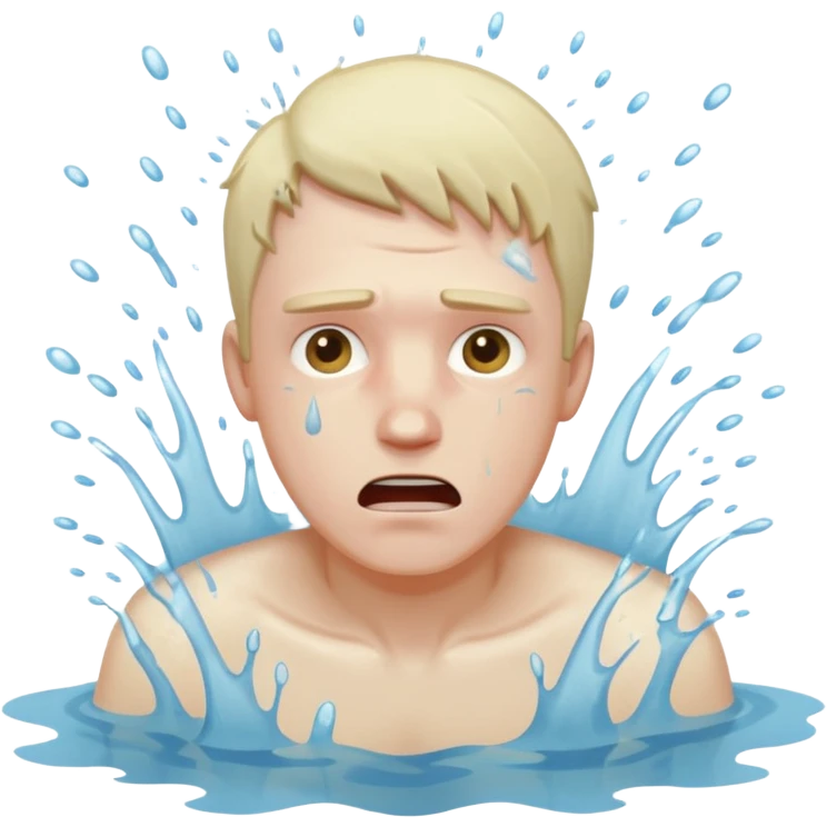 man drowning emoji