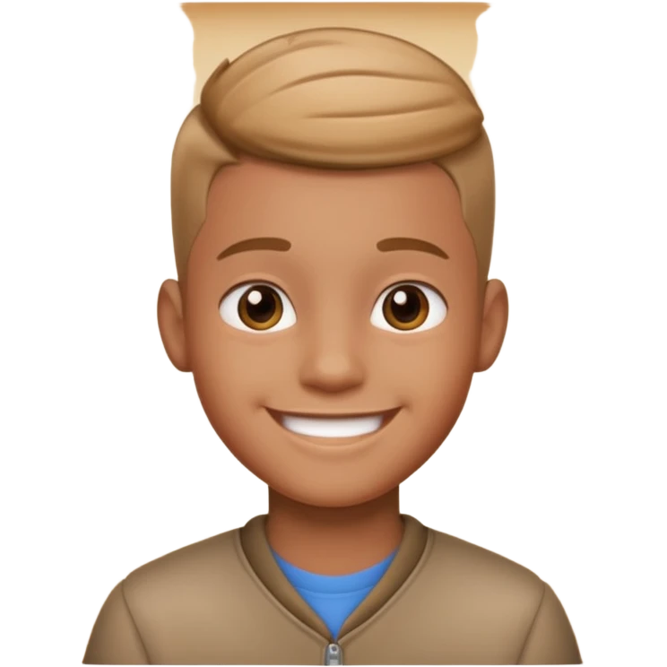 a boy with taper fade hair emoji