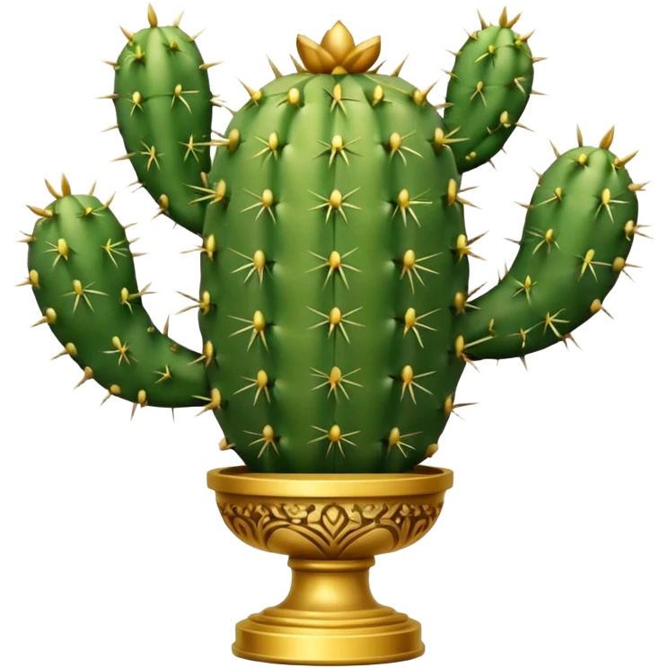 trophy shaped like cactus emoji