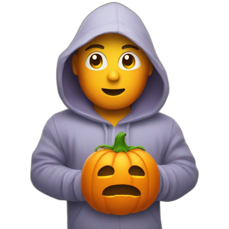 shrug pumpkin emoji