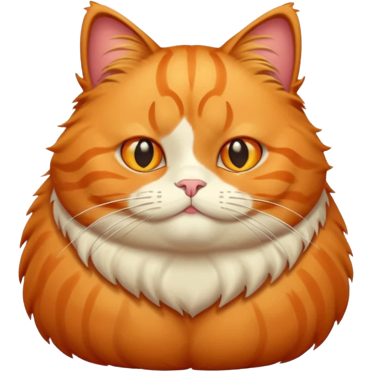 Fat cat orange emoji