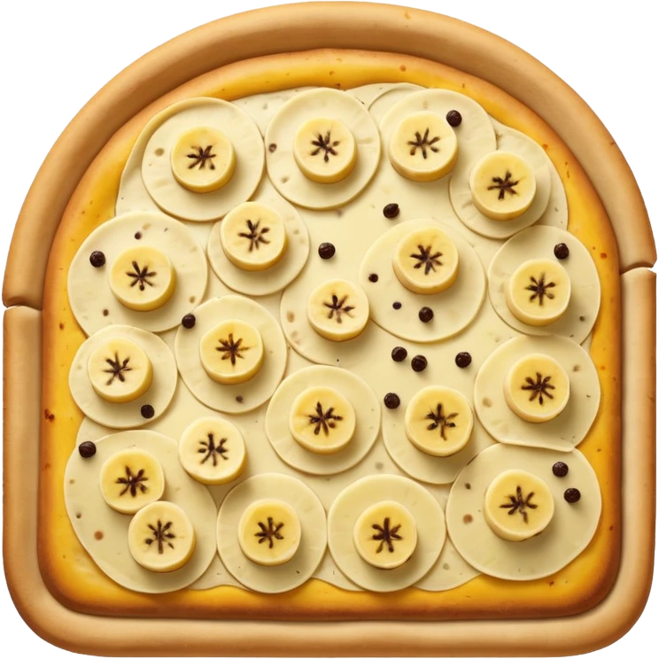 banana pizza top down emoji