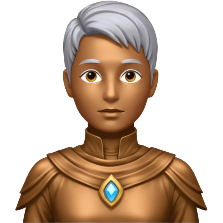 Living statue (silver paint),Street Performers emoji