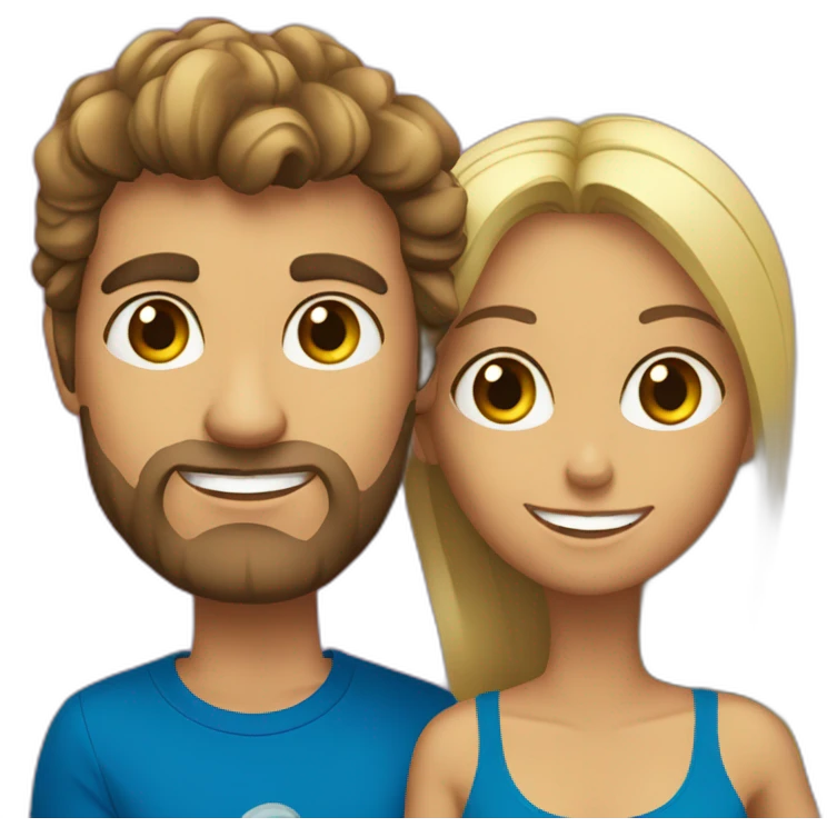 bastien and ines in rio de janeiro emoji