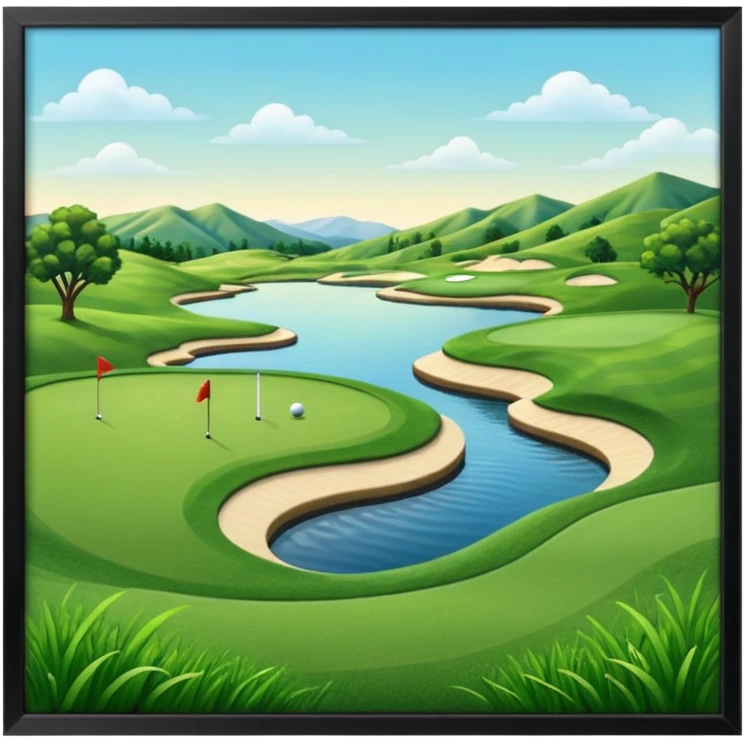 golf course emoji