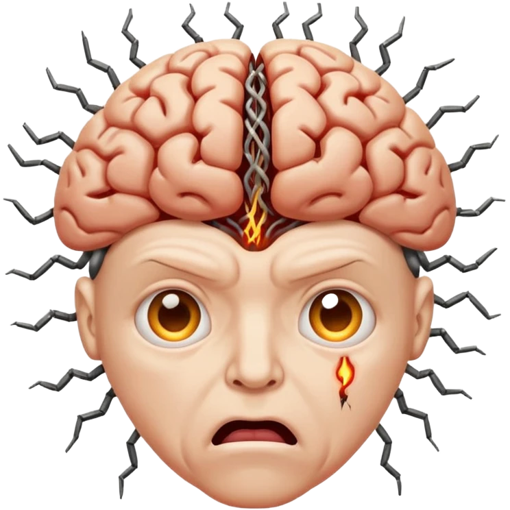 Brain is shoked emoji