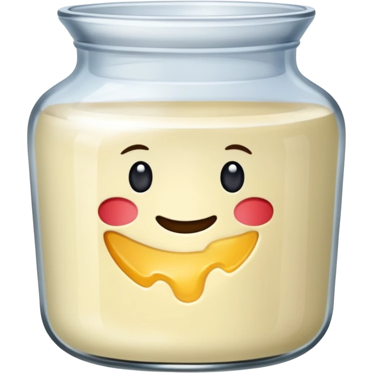 pot de yaourt en verre emoji
