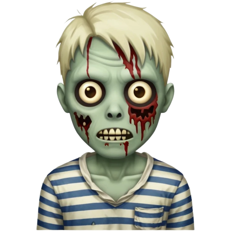 zombie in stripe emoji