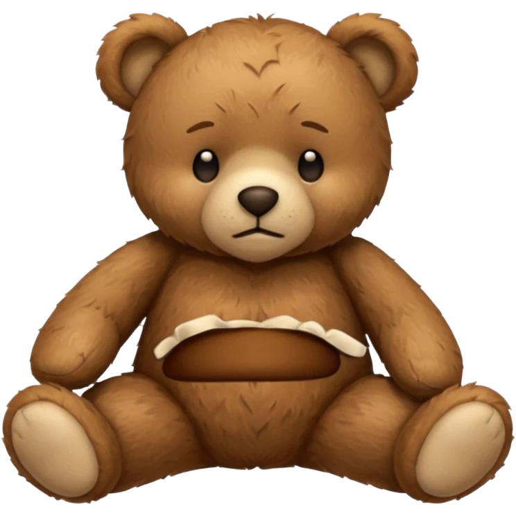 Sleepy teddy bear emoji